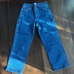 GAP Women's Carpenter Denim Jeans - Deep Blue